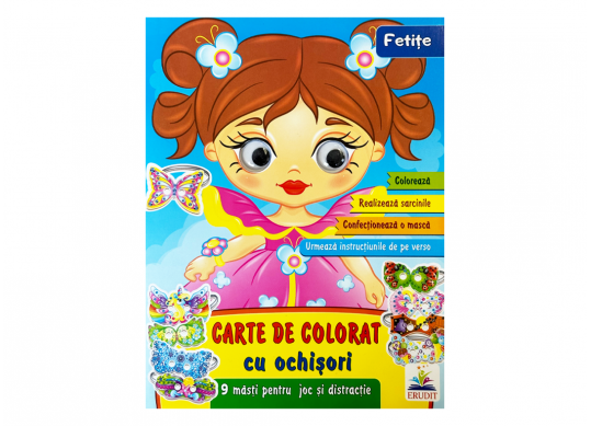 Carte de colorat cu ochisori Fetite CN662342