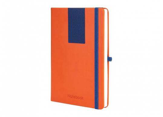 Agenda nedata cu elastic A5 128 foi COMBI-5(cop.tare,piele) linii O20125-05