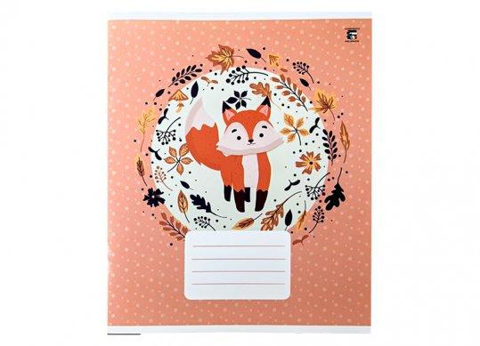 Caiet 12foi carton linie oblica rara C001411