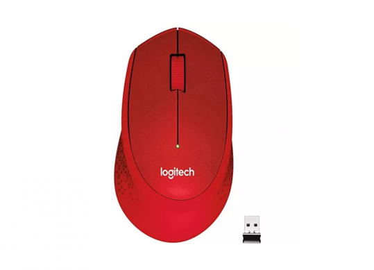 Mouse Logitech M330 Silent Plus Wireless Red USB M330