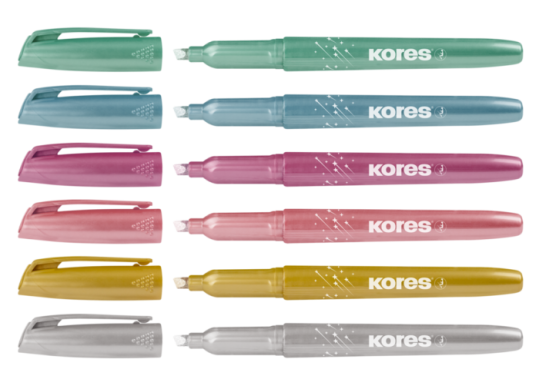 Marker Text Kores Set (1-4mm/6cul)Glitter K36300