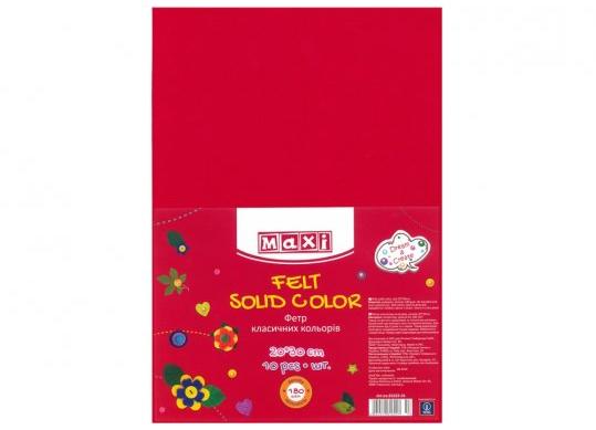 Fetru 20x30cm 180 gr/m2 Rosu MX61622-03