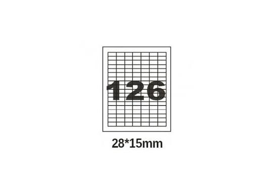 Etichete autoadezive  126buc 28*15mm olimp SP126