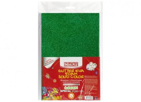 Hirtie gumata cu Sclipici Autoadeziva 20x30cm 2mm.Verde MX61856