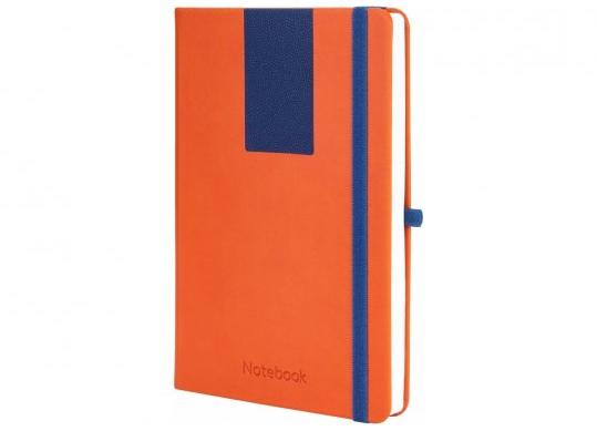 Agenda nedata cu elastic A5 128 foi COMBI-3(cop.tare,piele) linii O20125-03