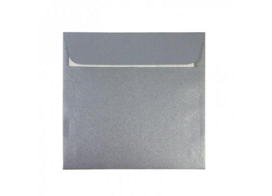 Plic 160x160mm/120gr patrat (Argintiu/banda siliconica) PC1616Ar