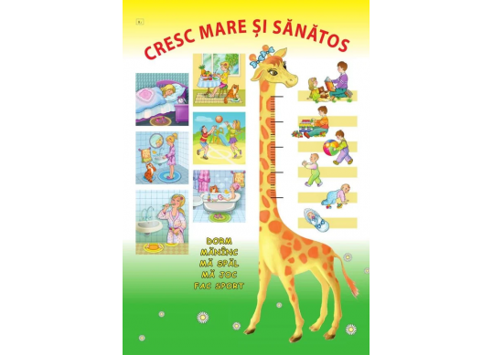 Plansa. Regimul zilei+Cresc mare si sanatos 70x100cm EP22