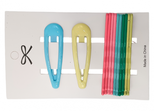 Agrafa mini set color (2+10buc) BJ664