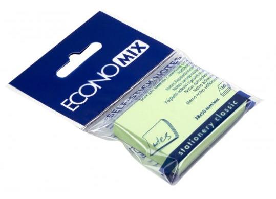 Notite autoadezive Economix 38x50mm/100foi Verde E20930-13