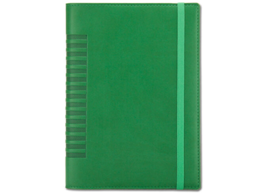 Agenda nedatata A5 de lux Cometa cu elastic Verde CAG2129V