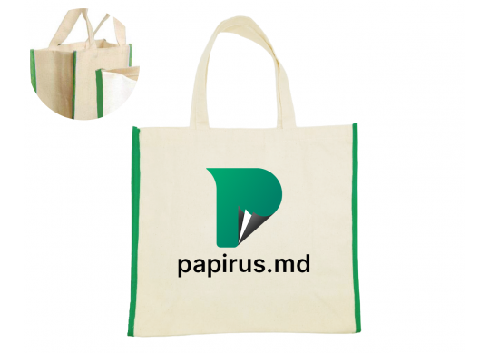 Torba bumbac 240gr 3D 31*31*10cm Papirus 002211P