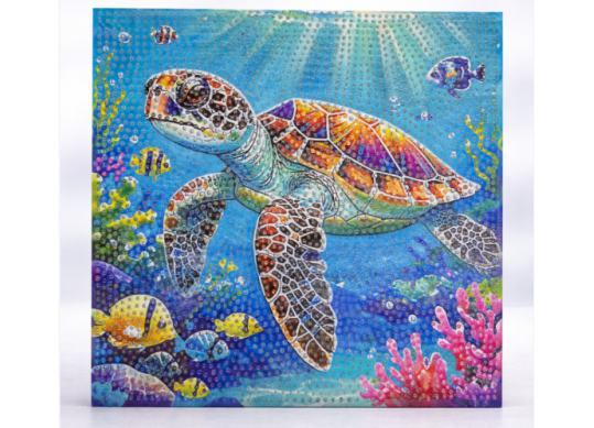 Tablou cu DIAMANTE 20x20 Broasca testoasa (ML19-3/25-4) MKX17350