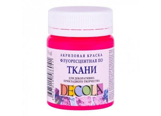 Acril Textil Decola 50ml roz fluorescent 5128322