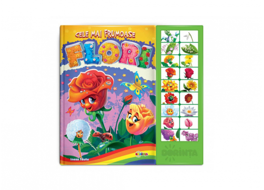 Carte cu sunete A4 Cele mai frumoase floriP.D.) PD6103