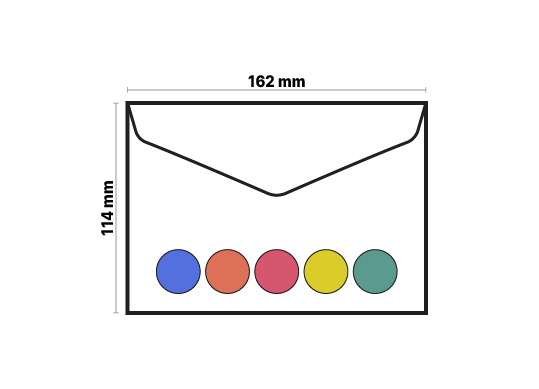 Plic C6 114x162mm color/banda siliconica/80gr G5421