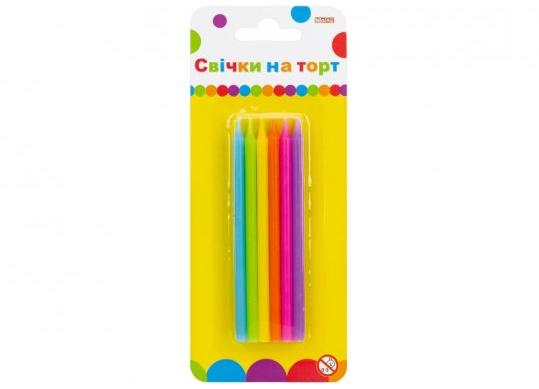 Lumanare p/u torta MAXI (12buc) color 10 cm d5mm MX620186