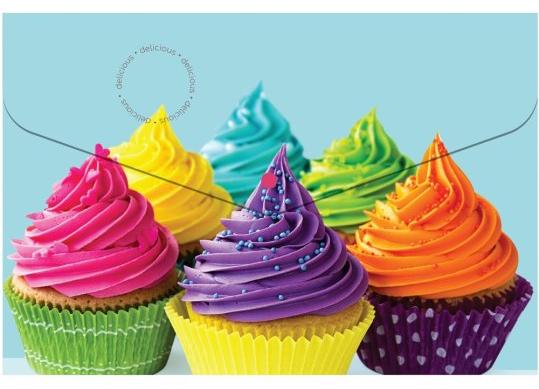 Mapa plic A5 Optima (plastic/Cupcake) O35223