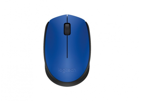 Logitech Wireless Mouse M171 Blue, Optical Mouse for Notebooks, Nano receiver,  Blue, Retail LO 910-004640