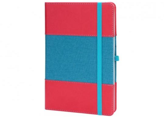 Agenda nedata cu elastic A5 128 foi COMBI-9(cop.tare,piele) linii O20125-09