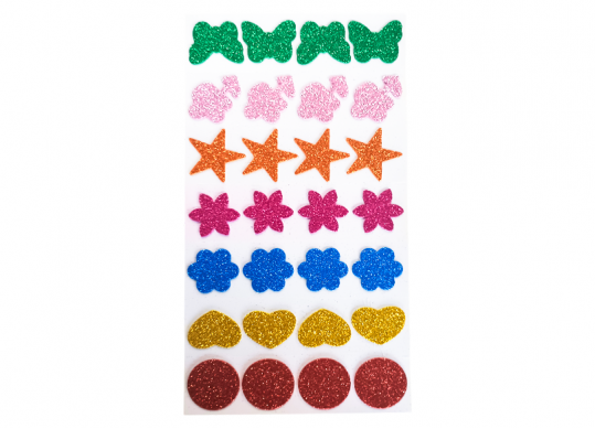 Accesorii Craft hirtie gumate ML6-4) Glitter/adezive Mix 538868-3