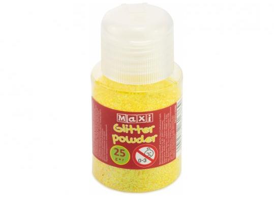 Sclipici Maxi 25gr,galben neon MX61686