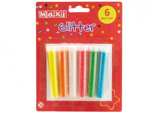 Sclipici 6 culori x 4gr.Maxi MX61731