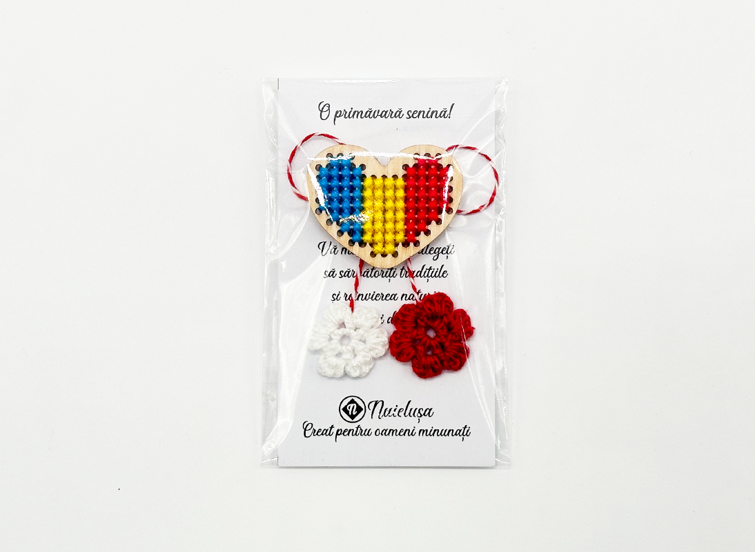 Martisor inima Tricolor MI-003